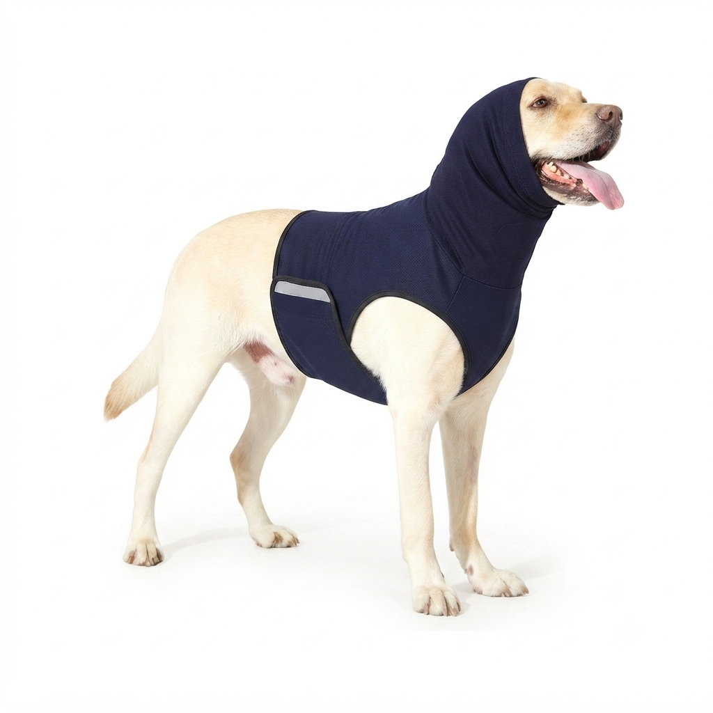 LumiPaws® Calming Anxiety Relief Vest with Hood – Thunder & Noise Solution